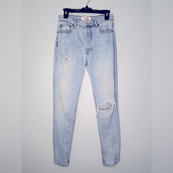 Reformation Serena Jeans High Rise Skinny Distressed Montego Wash 27 - Picture 4 of 8